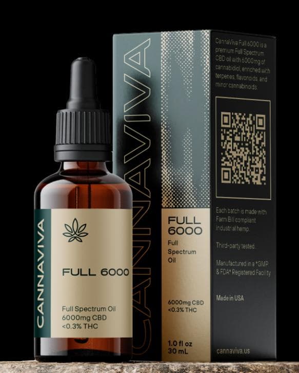 Cannaviva CBD 6000 Full Spectrum Oil